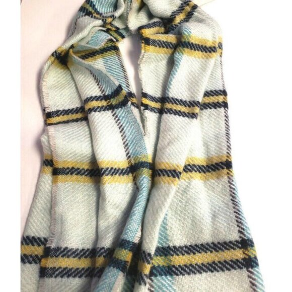 A New Day Women's Mint Plaid Scarf Wrap Fall and Winter Casual Stylish Wrap - Picture 5 of 5